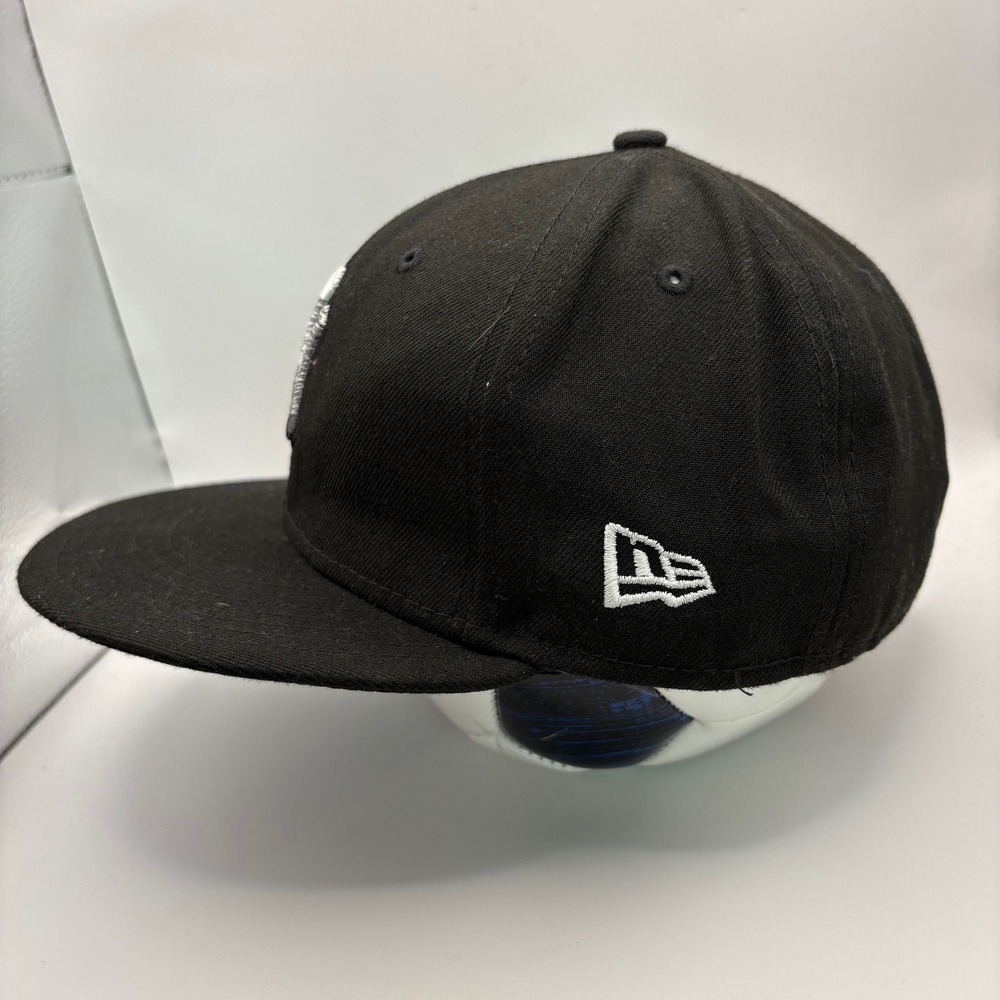 Vintage Style New Era New York Yankees MLB Fitted Hat Black 59FIFTY Size 7 1/4 - Picture 4 of 6